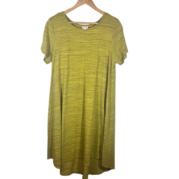 LuLaRoe Mustard Yellow Carly Size Large - Picture 2 of 8